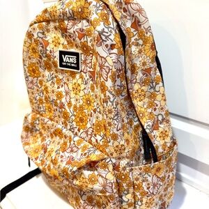 Bans Old Skool H2O backpack with mushrooms, flowers and butterflies